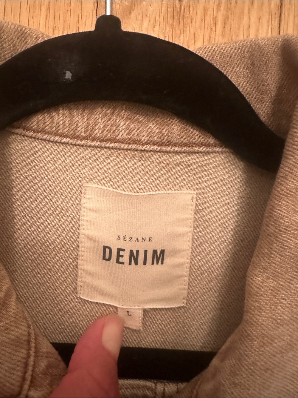 Sezane Will Jacket Tan Size L - Picture 2 of 4